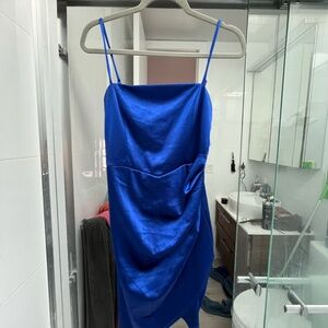 Ruched Asymmetric Bodycon Dress